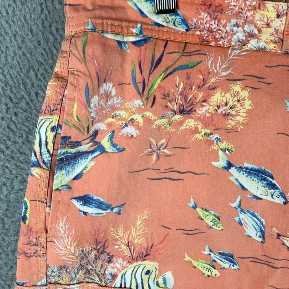 Vintage Polo Ralph Lauren Saltwater Fish All Over Print‎ Swim Trunks Men's Large